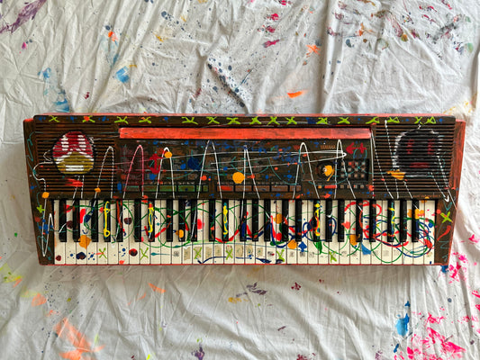 Grand Piano - Hand-Painted Art Keyboard 🎶🎨